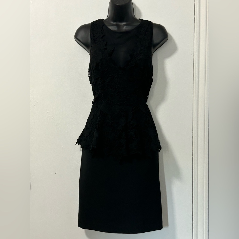 Black zipper back dress
